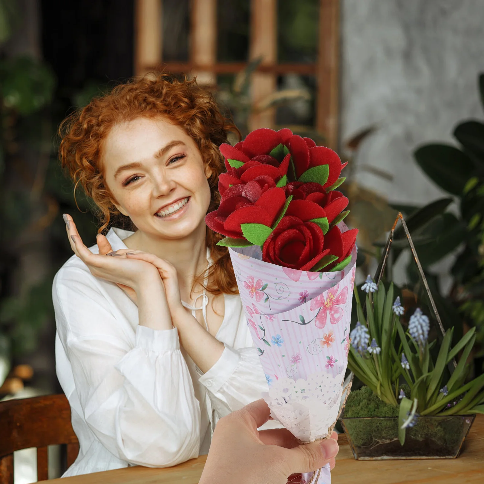 2세트 꽃 DIY 부케 재료 어린이 창의적 수공예 키트 손의 유연성 향상 색상 인식 상상력 부케