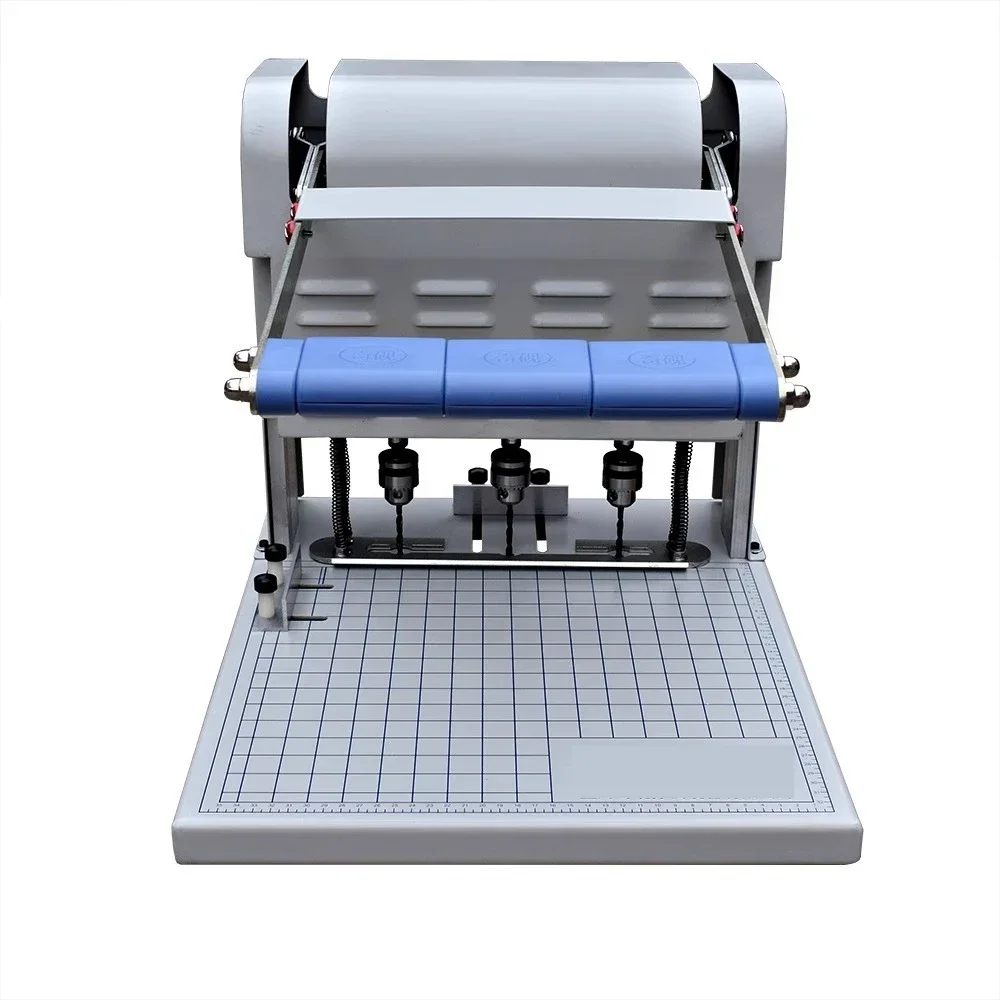 Personnel file punching machine, three-hole electric document punching machine, electric binding machine