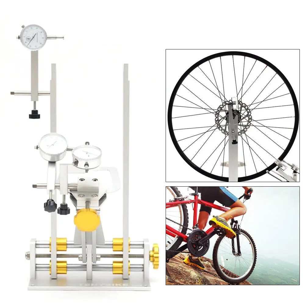 Platform Bicycle Wheel Repair Truing Bearing Workstands Mechanic Repairing Rack With Caliper Arm Bike Repair Bearing Stand