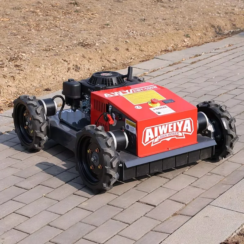 

Customized all terrain climbing lawn mower four-wheel remote control garden lawn weed trimmer