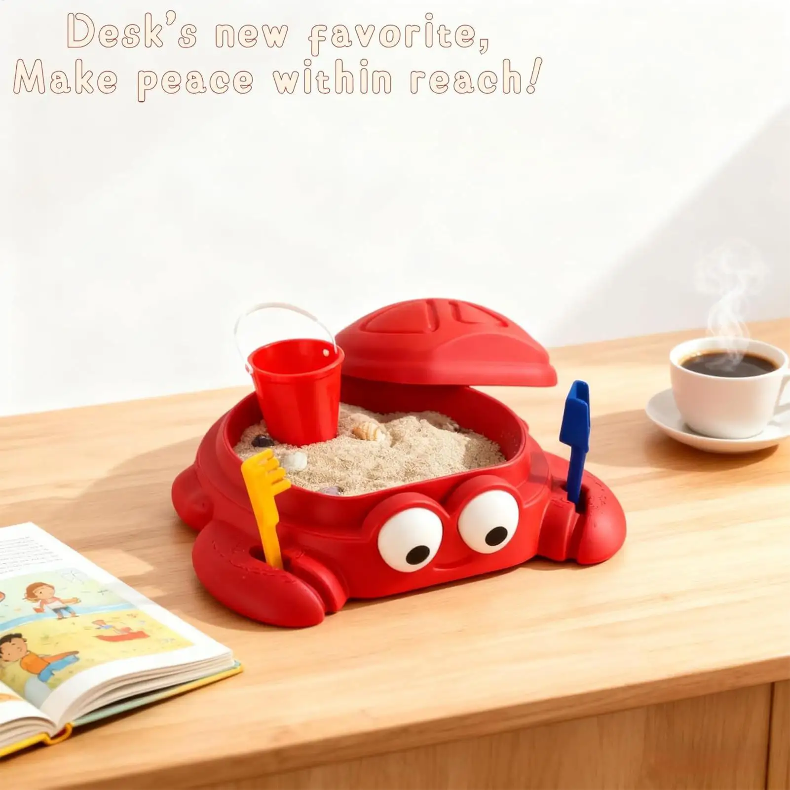 صندوق رمل صغير على شكل سرطان البحر انتزاع اللعب صندوق رمل حفار المنتزع الكبار مخلب السلطعون مخالب الشاطئ البلاستيك شاطئ البحر الكبار مجموعة الرمال الحسية #2