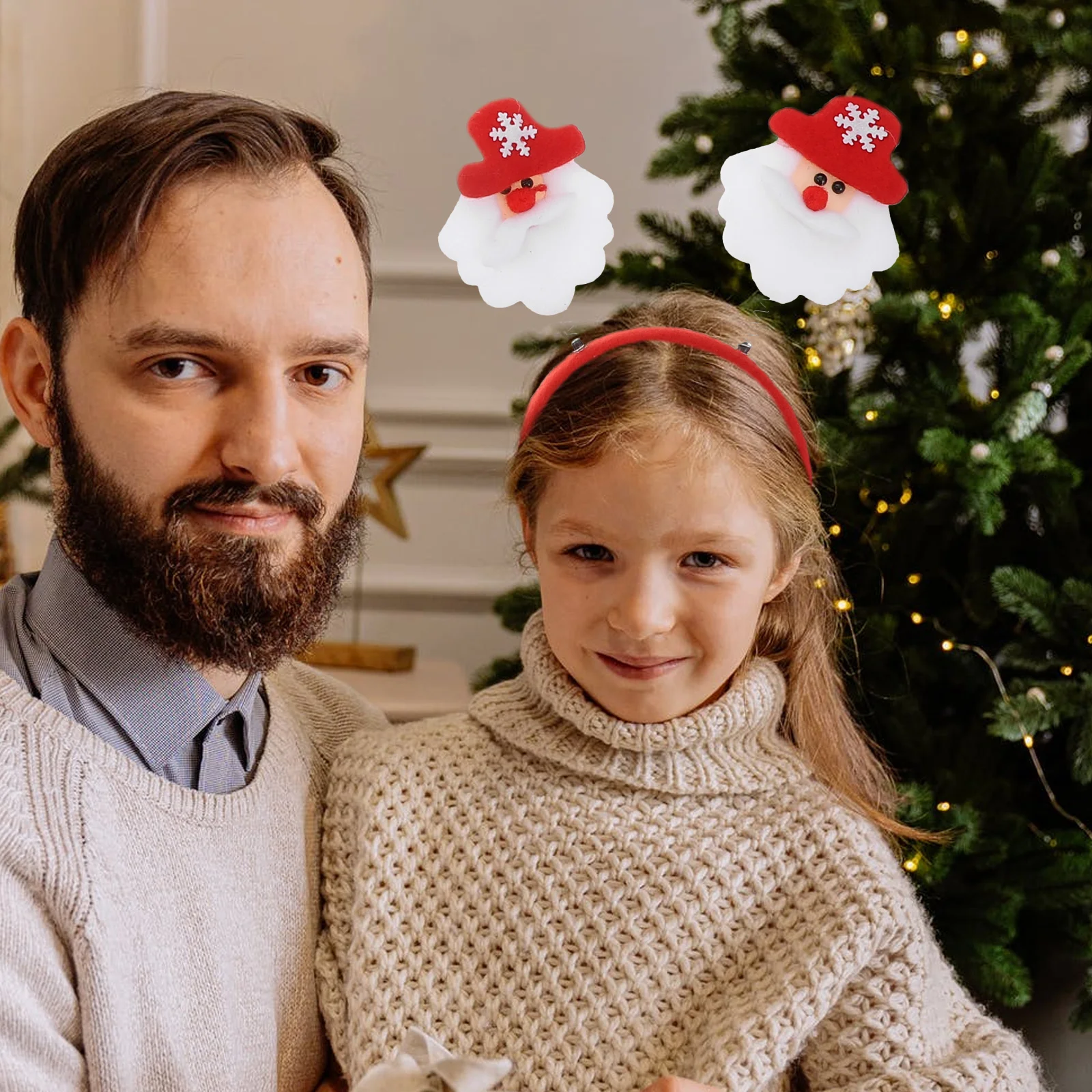 

12Pcs Xmas Hairband Set Christmas Hair Hoops Well-Made Elk Horn Design Party Headdress Children Xmas Gift Photo Prop Holiday