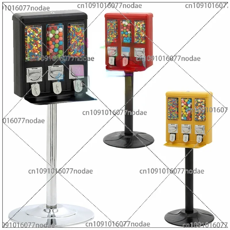 Commercial Party Supplier Sale Universal Bubble Gum Candy Triple Candy Vending Machine with Stand