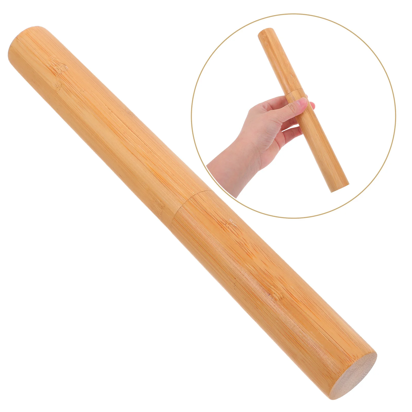 

Waterproof Bamboo Storage Tube Cylindrical Document Carrier Portable Mailing Tube for Posters Artwork Certificates Drawings