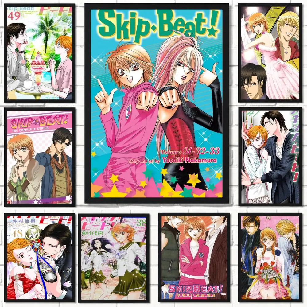 anime S-Skip Beat-T Poster Self Adhesive Wall Decor for Modern Home Cafe Office and Bar