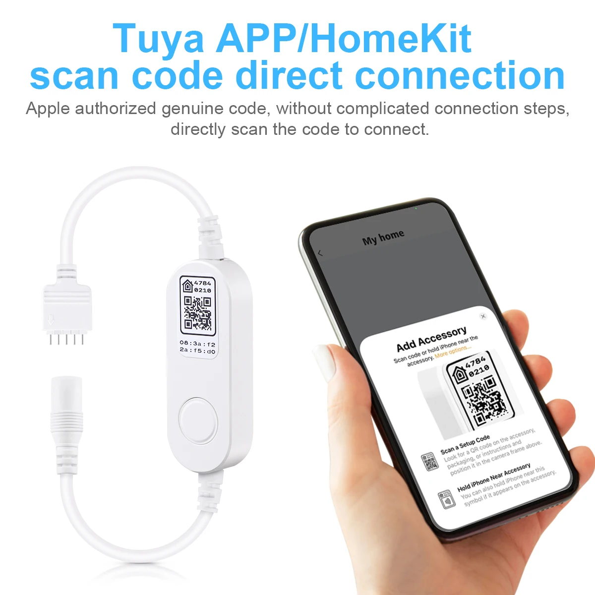 DC 12V WIFI RGBW RGBWW LED Strip Light Controller Apple Homekit Siri Voice / Tuya Smart Life Work with Alexa ,Google Home