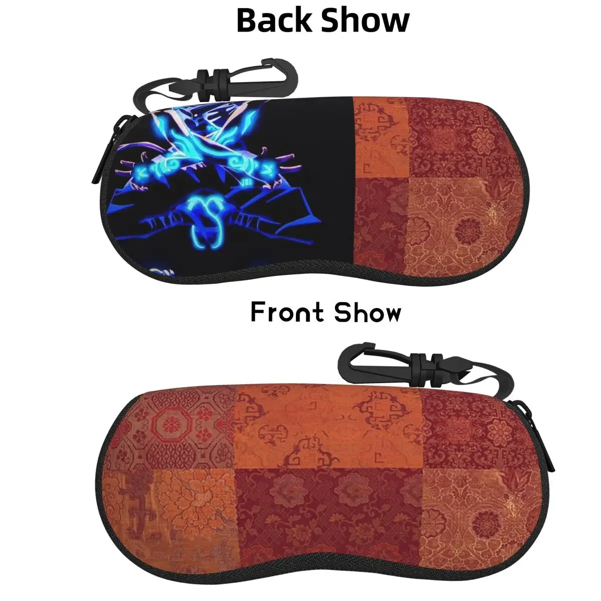 

Винтажное богемное одеяло, чехол для очков сожженного оранжевого цвета, портативная коробка для солнцезащитных очков, женская и мужская мягкая сумка для очков