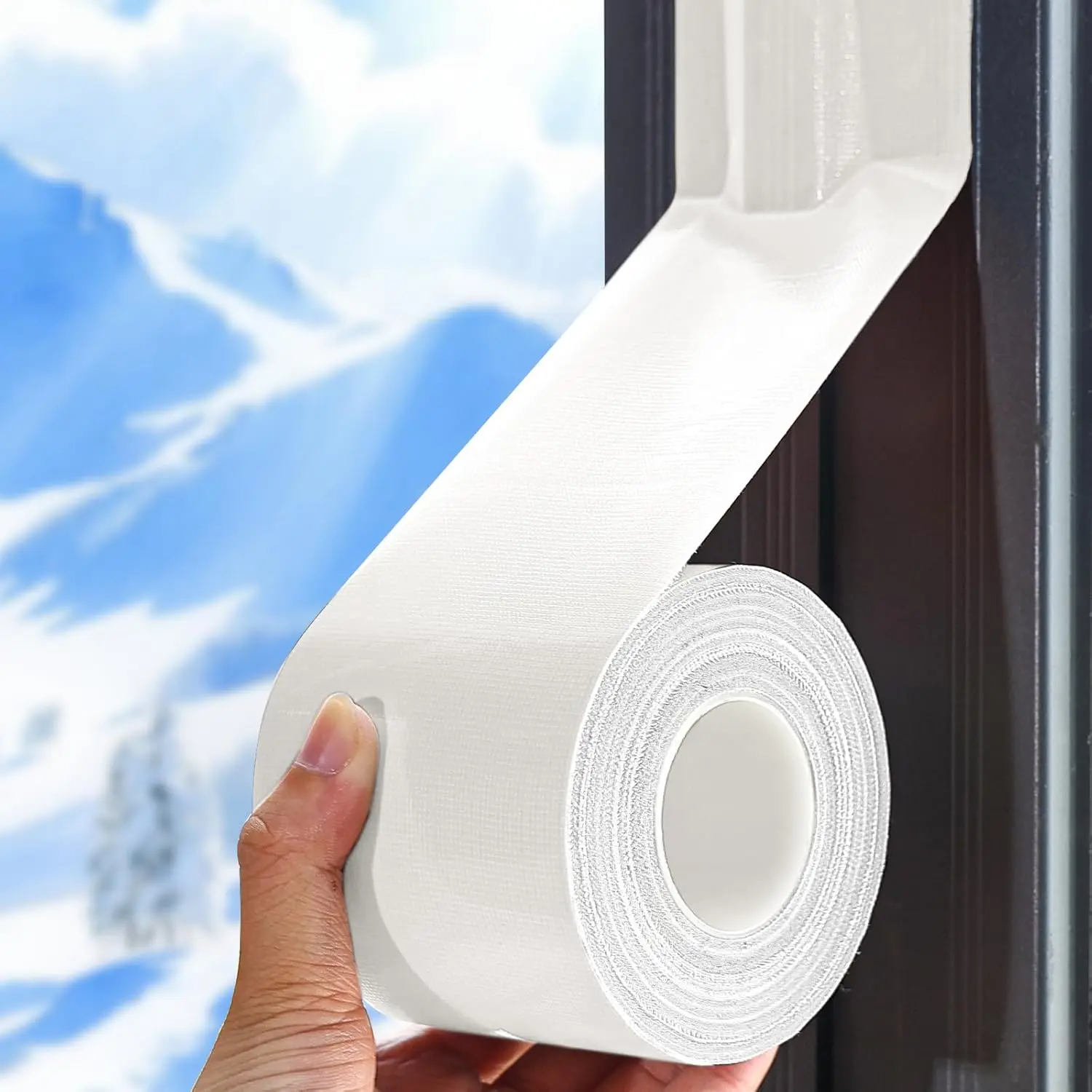 Window Sealing Tape, Window AC Insulation Air Conditioner Seal Around Frame, Blocker for Cold Heat Air, Waterproof Tape for Duct
