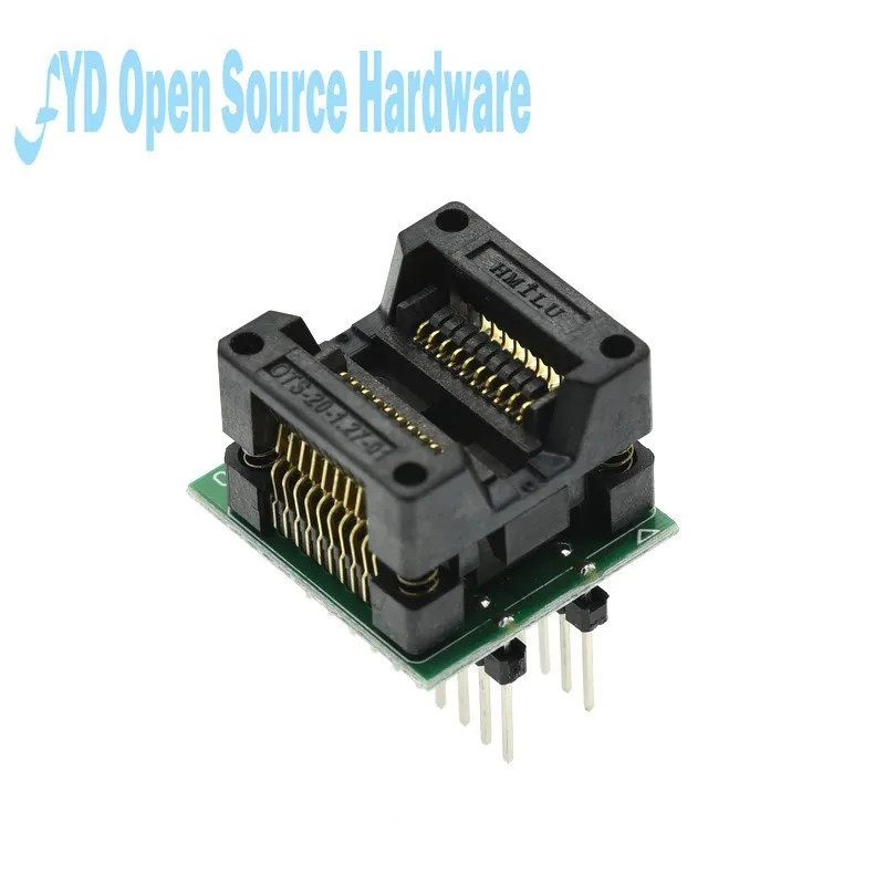 Narrow SOP20 Burning Base OTS-20-1.27-01 Test Base IC Socket Compatible With Wide SOP8