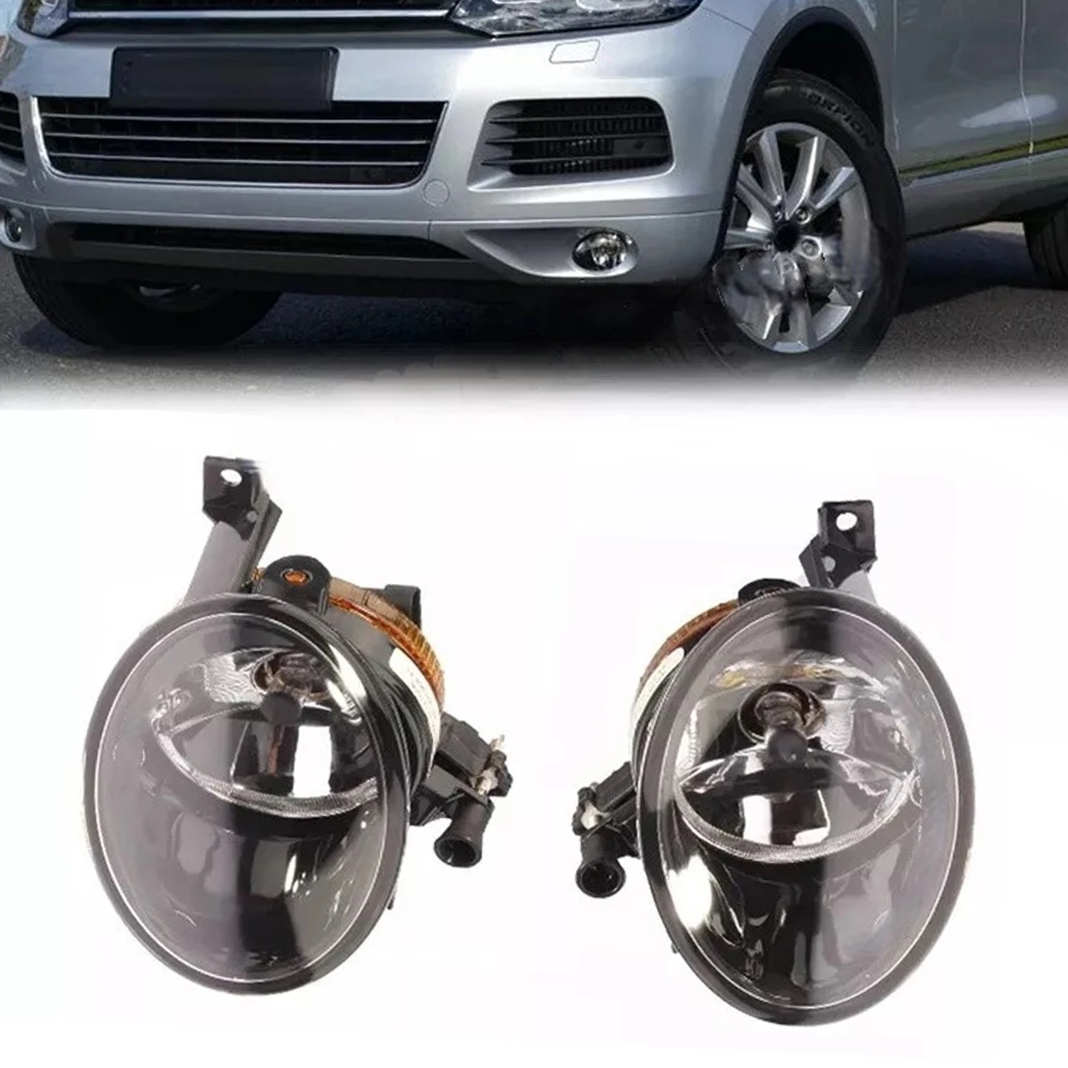 2 szt. Przednie światło przeciwmgielne LED 7P 6941699   7P 6941700   Dla VW Touareg 2010-2014 Stylizacja samochodu Światła samochodowe Światło przeciwmgielne Żarówka halogenowa