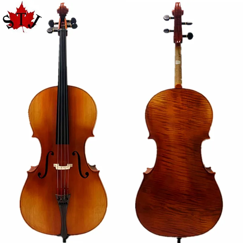 

Rare Professional song "Master" Cello 4/4 ,one piece of maple wood,sound clear and melodious#14749