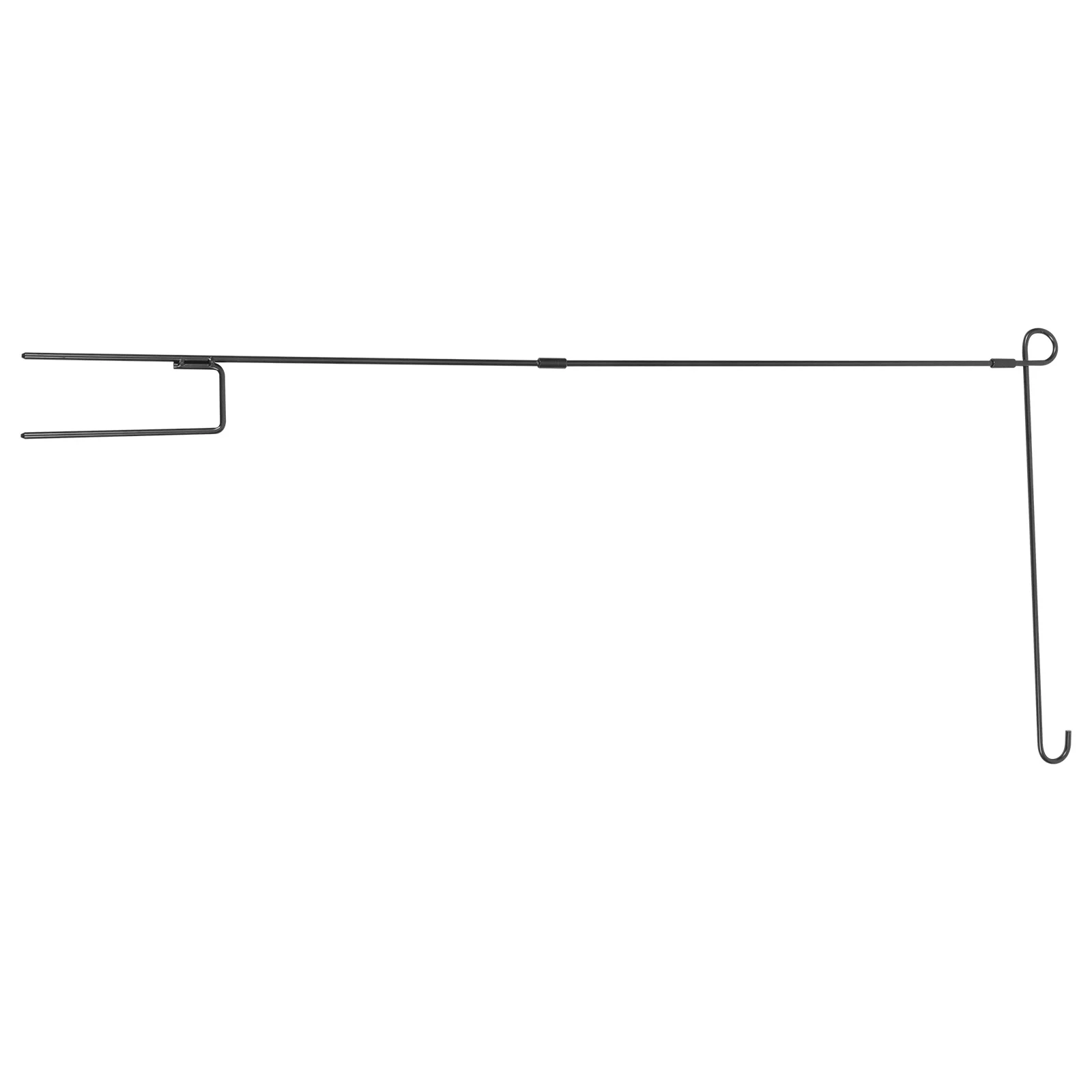 

1 set Garden Flag Holder Black Mini Flag Stand Outdoor Yard Decor Windproof Halloween Christmas Party Festival Use