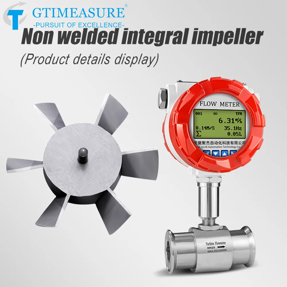 1 2 Inch Pulse 4-20mA RS485 Flowmeter Milk Beer Diesel Fuel Oil Flow Monitor Flow Meter Digital