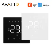 AVATTO Tuya WiFi Termostato Inteligente Sistema de Aquecimento por Suelo para Caldeira a Gás Aquecimento Elétrico Funciona com Alexa Google Home
