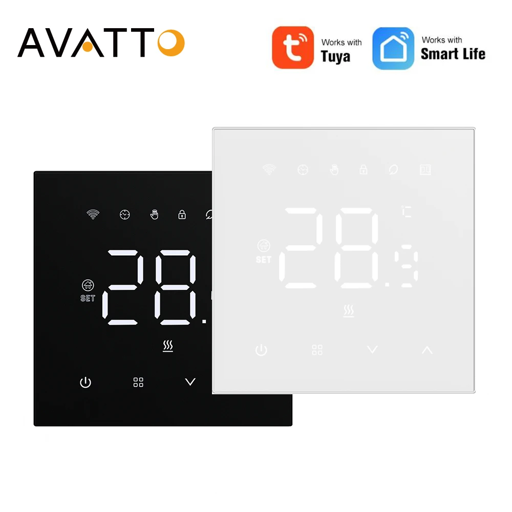 AVATTO Tuya WiFi Smart Thermostat Underfloor Heating System for Gas Boiler Electric Heating Work with Alexa Google Home