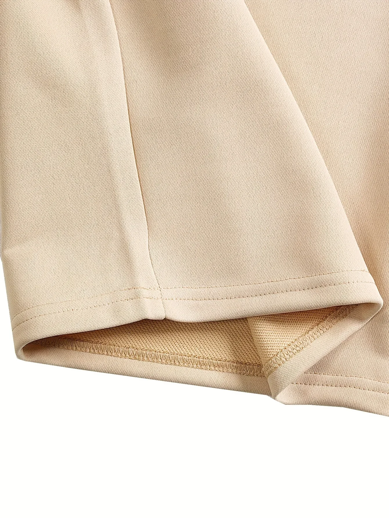Men's Loose Street Style 7/8 Length Shorts Summer Casual Sports Elastic Waistband Pleated Hem Strong Draped Look