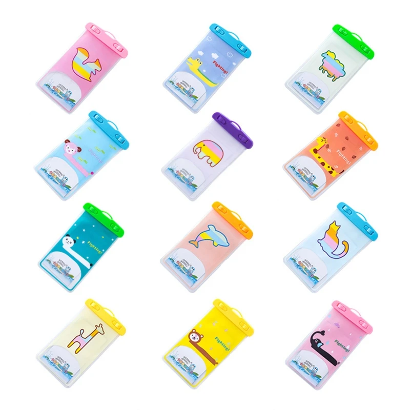 Y1UB Cartoon Animal Waterproof Bag Phone Storage Bag Outdoor Swimming Diving Supplies