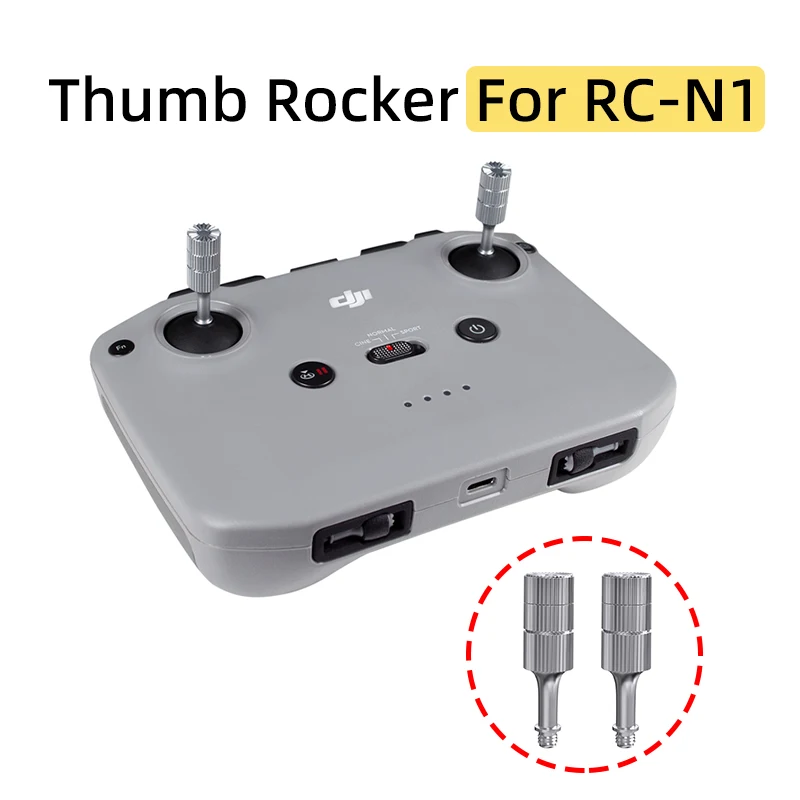 Para dji mavic 3/air 2/2s/mini 2/3/3pro drone RC-N1 controle remoto aumentar polegar rocker liga de alumínio joystick acessórios