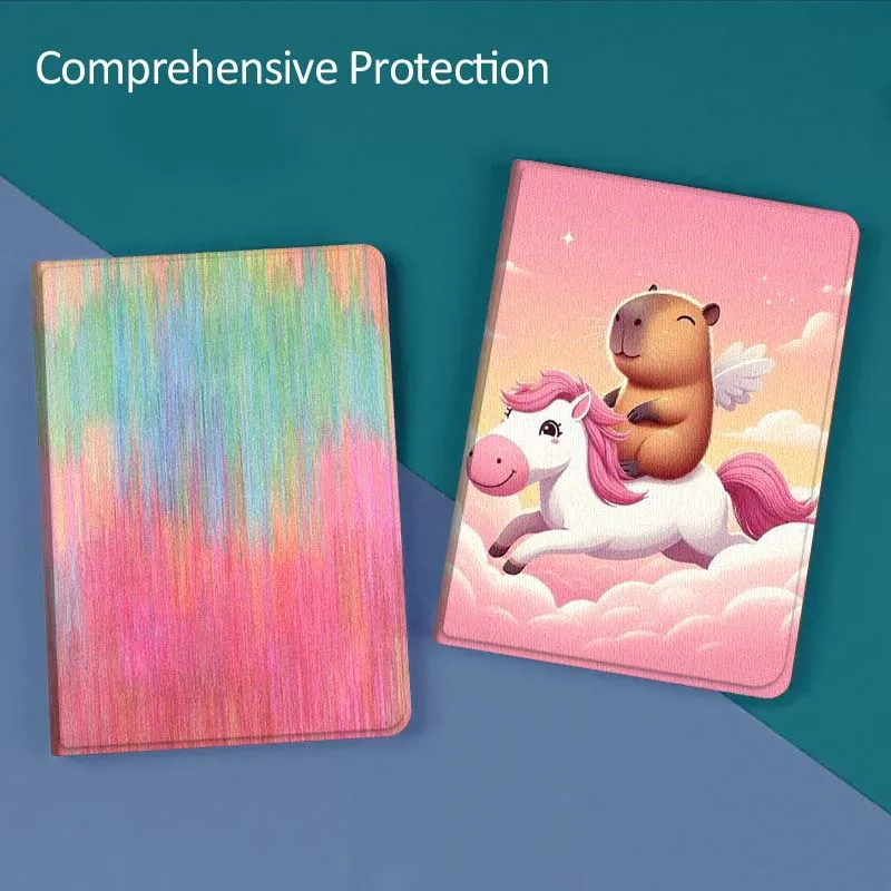 

Colorful Gradient Art For Huawei MediaPad T5 T10s M6 M5Lite SE Honor Tab 5 6 7 V7 V8 X8a X9a Pro Soft Tablet Case Gift