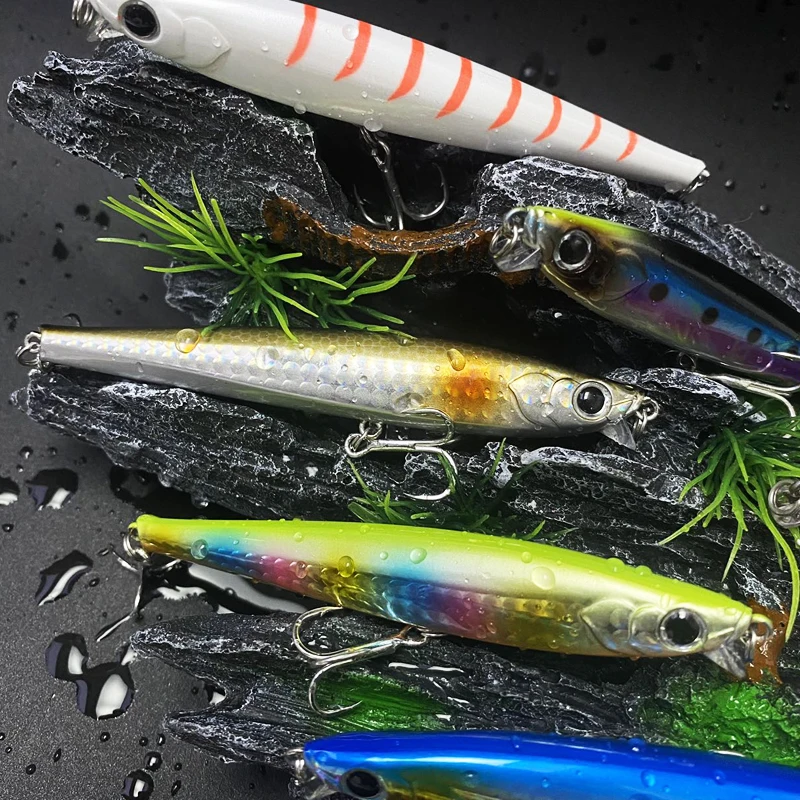 105mm 31g Sinking Minnow Fishing Lure Long Casting Artificial Hard Bait Saltwater Pike for Wobbler Swimbait Pesca Accessories