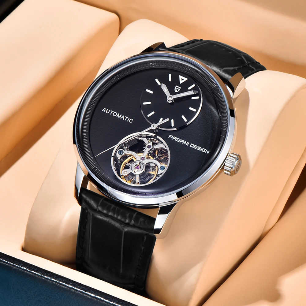 

2025 PAGANI DESIGN New Simple Business Men's Mechanical Watch 100m Water Release Stainless Steel Automatic Night Light Men's Wat
