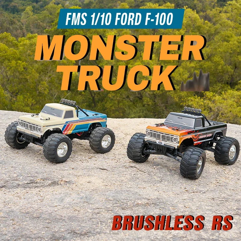

Радиоуправляемая внедорожная машина 1/10 F100 Brushless RS FMS, новая модель, 2.4G, имитация пикапа, игрушка-модель для скалолазания, подарок
