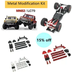 Nadaje się do modelu Mangniu 1/12 MN82 LC79 MN78 RC Car Metal Upgrade Rod i zestaw do modyfikacji amortyzatora hydraulicznego