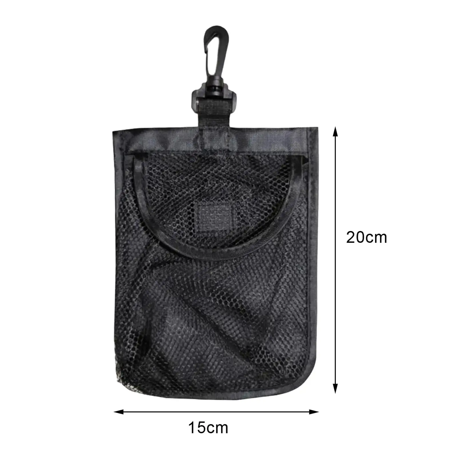 Golf Ball Bag Ball Holder with Hook Small Golf Ball Pouch Mesh Bag Net Bag for Gym Baseball Balls Sports Golf Tees Tennis Balls