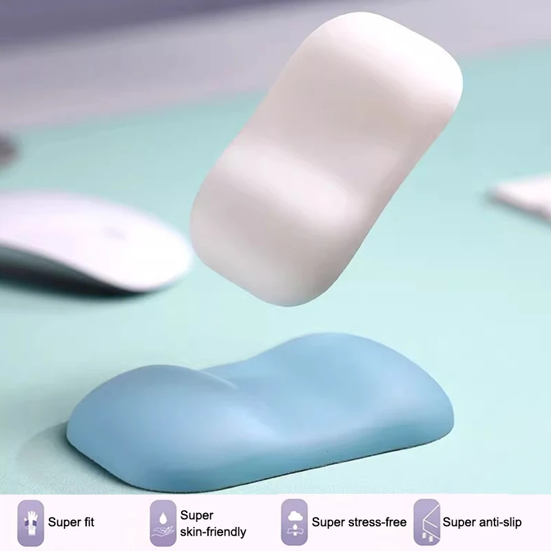 Morbido silicone mouse tappetino da polso mouse poggiapolsi home office computer gaming bracciolo protezione del polso scrivania tappetino per mouse ergonomia