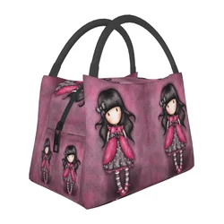 Santoro Gorjuss Lunch Bags isolato Bento Box Portable Lunch Tote Picnic Bags borsa termica più fresca per donna ragazza scuola