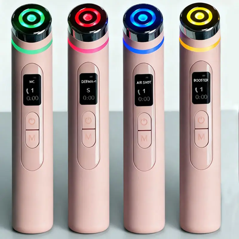 New Pink Skin Tightening Care Wand Multifunction Microcurrent Face Massager Beauty Device