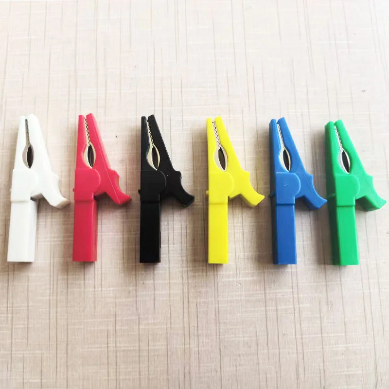 

Alligator Clip with Banana Plugs Set No Welding Fully Insulated Safety Electrical Test Crocodile Clips Connector for Multimeter