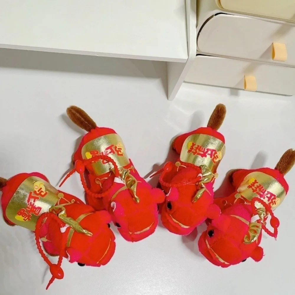 2026 الحصان العام الحصان الصغير ألعاب من القطيفة محشوة الحيوان الكرتون الصينية الحصان التميمة نعمة التقليدية زودياك الحصان دمية