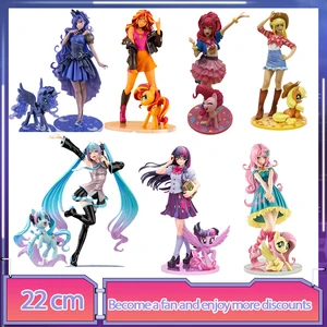My Little Pony Bishoujo Tokoh Anime Kawaii Applejack Pelangi Dasbor Bishoujo Kelangkaan Patung Berkilau Matahari Terbenam Model Patung Boneka 8 penjualan terbaik kotobukiya bishoujo kuda poni kecilku - №