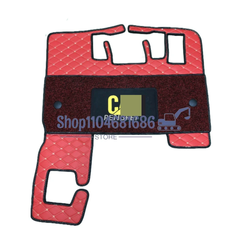 

For Caterpillars Cat-312 313 320 323 329 330 336d D2 Cab Floor Rubber Foot Mat and Seat Cover Excavator Accessories