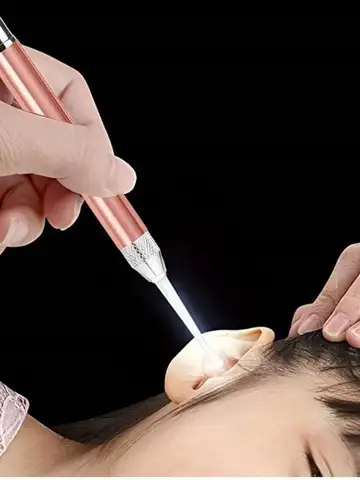 Luminous Ear Scoop, Stainless Steel Ear Scoop with Light, Luminous Ear Cleaner, Visual Ear Picking Tool