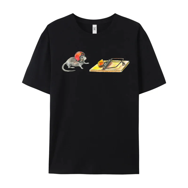 Racing Mouse Trap Risk Takers Group T Shirts Gift Idea 100% Cotton Summer Tops Tees T-shirts Short Sleeve Classic Round Collar