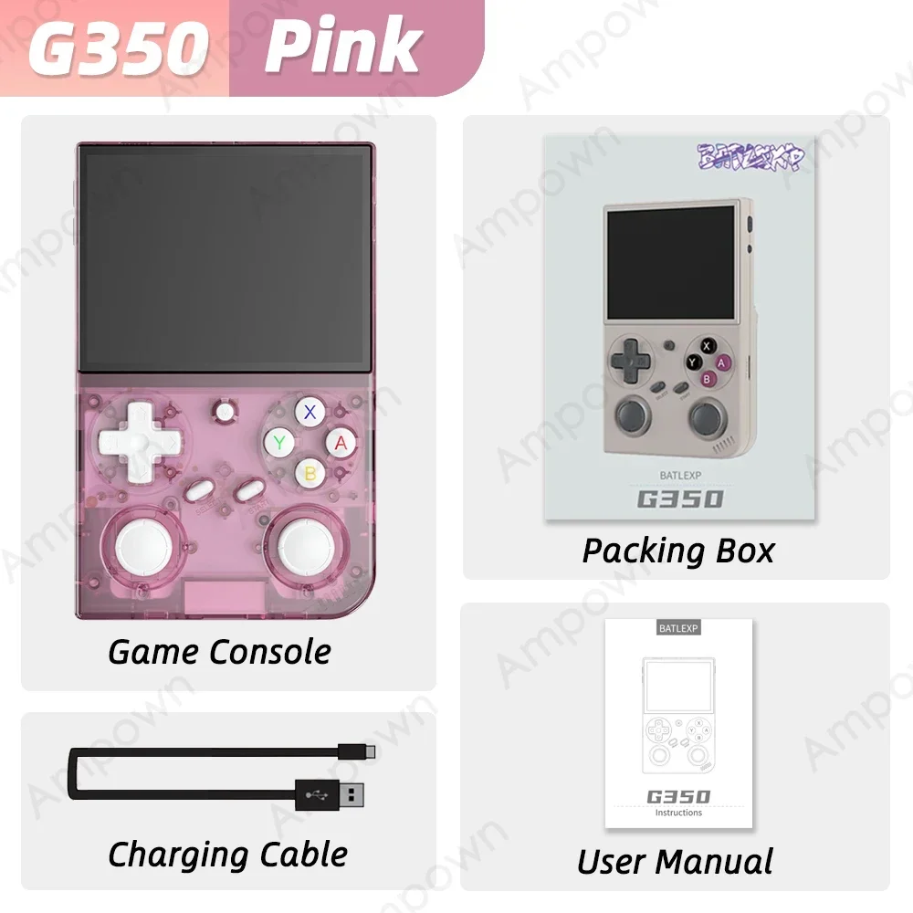 Anbernic BATLEXP G350 Handheld-Spielekonsole 3,5'' IPS-Bildschirm Linux-System Dual-Joystick Vibrationsmotor Retro tragbare Videokonsole Geschenk 6