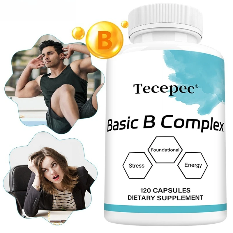 

Basic B-Complex, Supports Cellular Energy Production, Vitamin B Complex Supplement for Brain Health & Red Blood Cell Formation