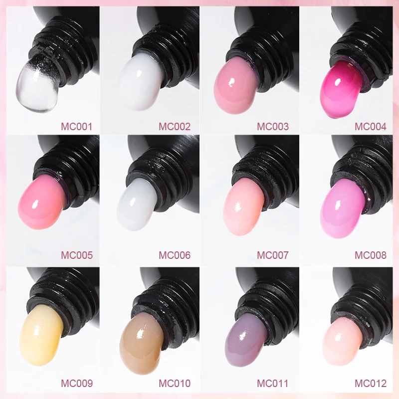 MSRUIOO 7/11-teiliges Set, 20 ml, Schnellverlängerungs-Gel-Set, alles für Maniküre, Gel-Nagelverlängerungsset, Slip-Lösung, Acryl-Nagelkunst-Gel