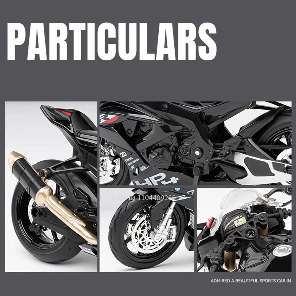 مقياس 1:12 هوندا CB650 HP4 نموذج دراجة نارية لعبة سبيكة دييكاست امتصاص الصدمات نماذج محرك سباق مصغرة للأطفال هدايا #3