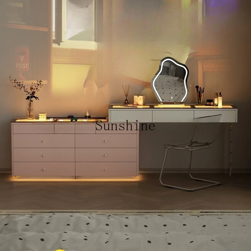 

Solid wood dresser, chest, integrated simple and high-end makeup table can be customized