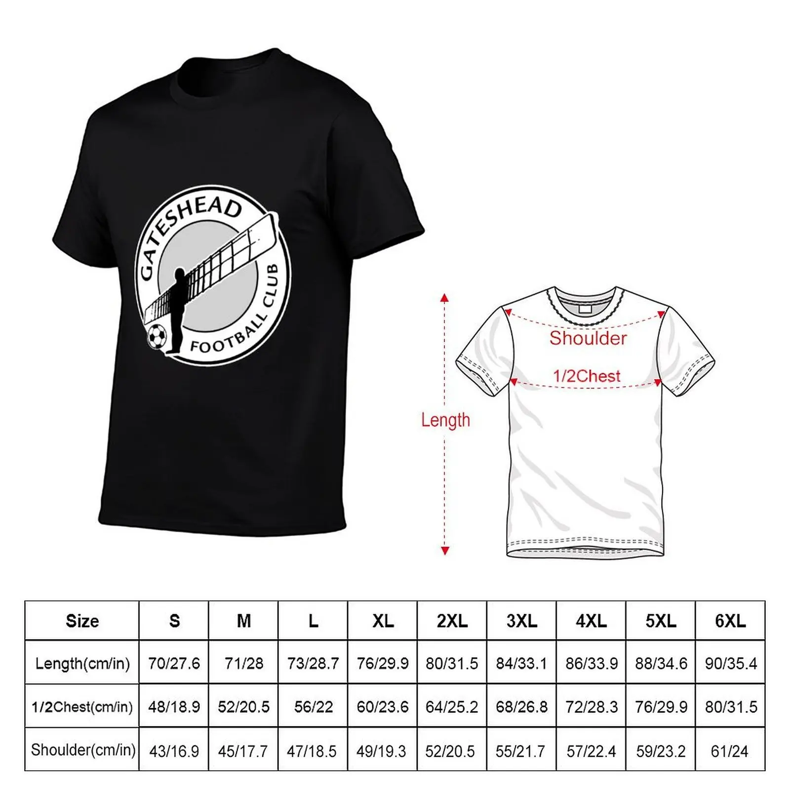 Gateshead fc T-Shirt Casual Basic Short Sleeve T-Shirt