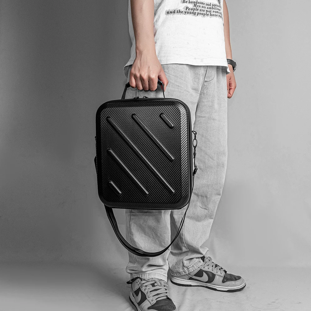 حافظة صلبة لحقيبة تخزين صغيرة محمولة من Starlink منظم مضاد للخدش مع حزام كتف للتخييم في الهواء الطلق