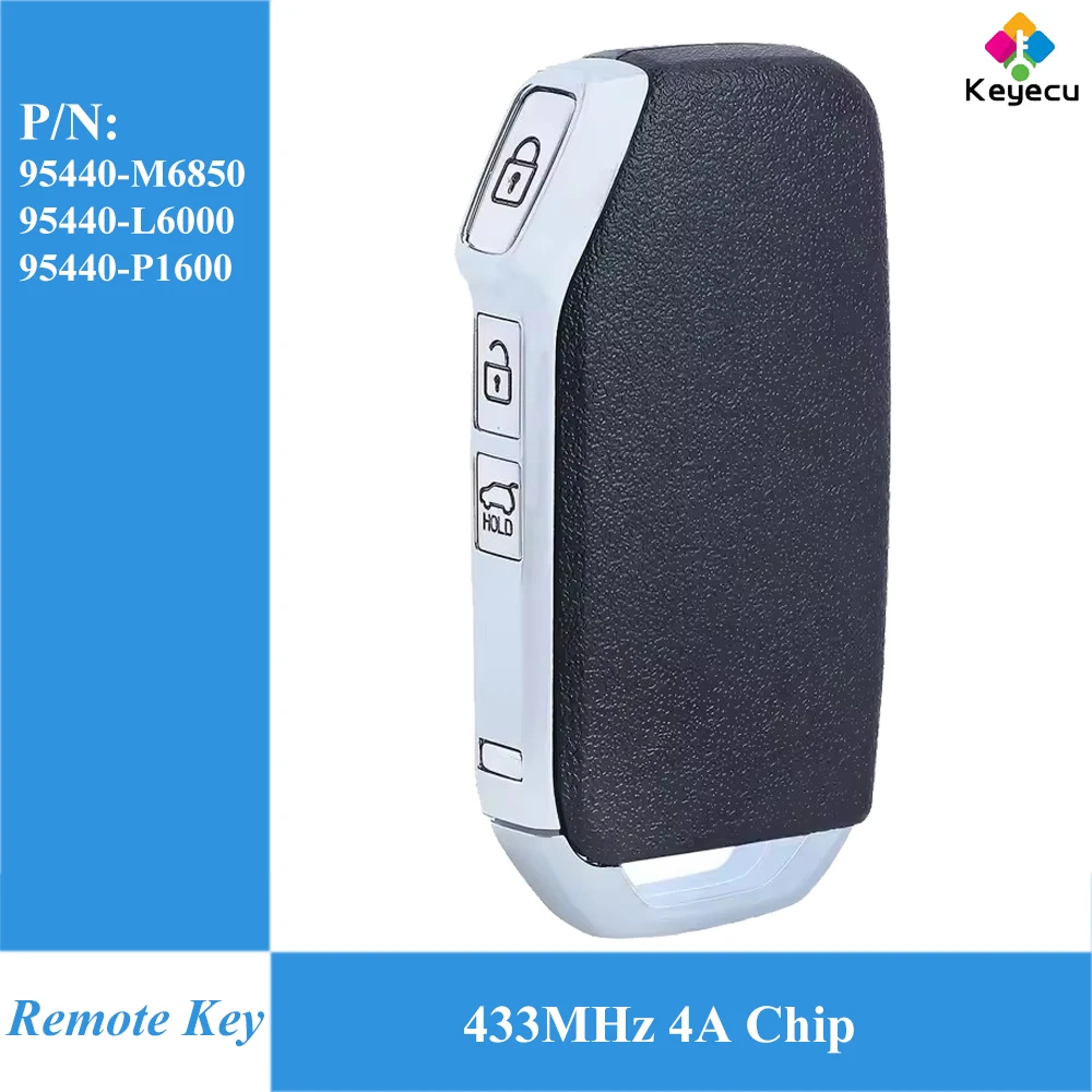 

KEYECU Smart Remote Key Fob 3 Buttons 433MHz 4A Chip for KIA Cerato K8 Sportage 2022 2023 95440-M6850, 95440-L6000, 95440-P1600