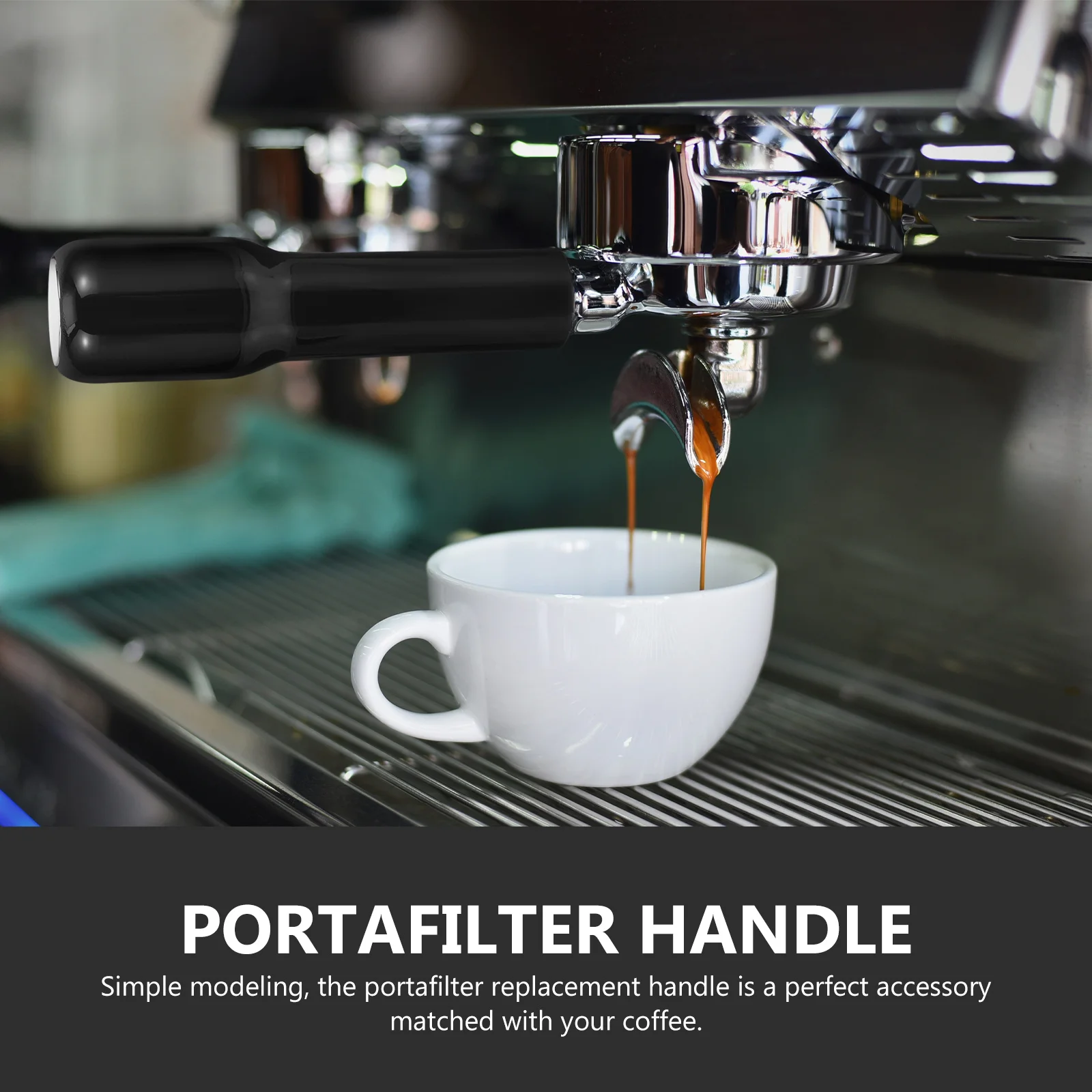 

Coffee Portafilter Handle Replacement Durable Anti Scald Stable Comfortable Grip Coffee Filter Accessories Portafilter Handle