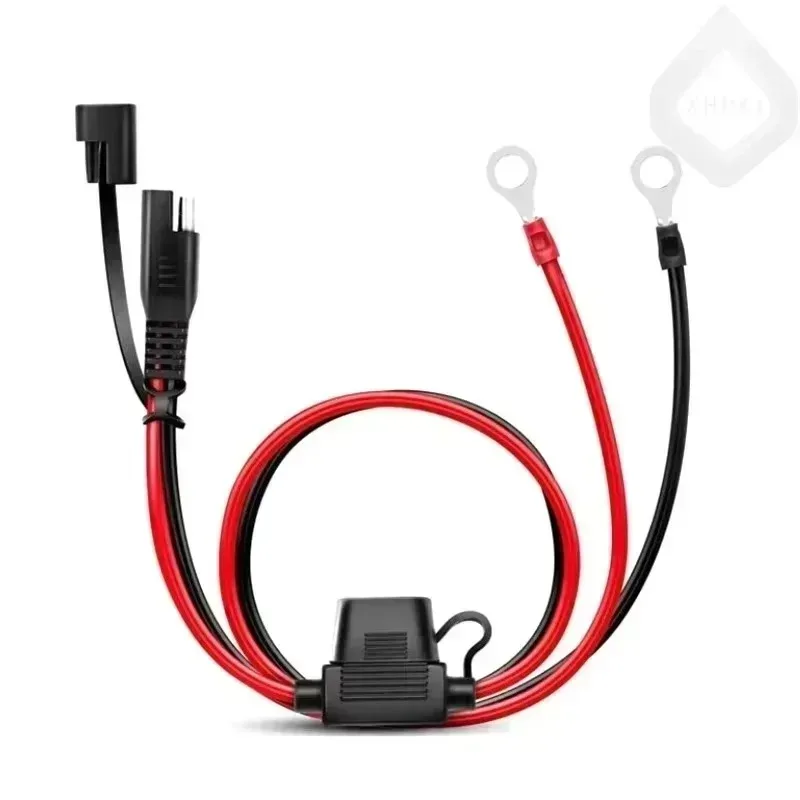 

2pcs Charger Cable for Motorcycle Battery Terminal To SAE Quick Extension Cord Cable Connector for Battery Charger/Maintainer