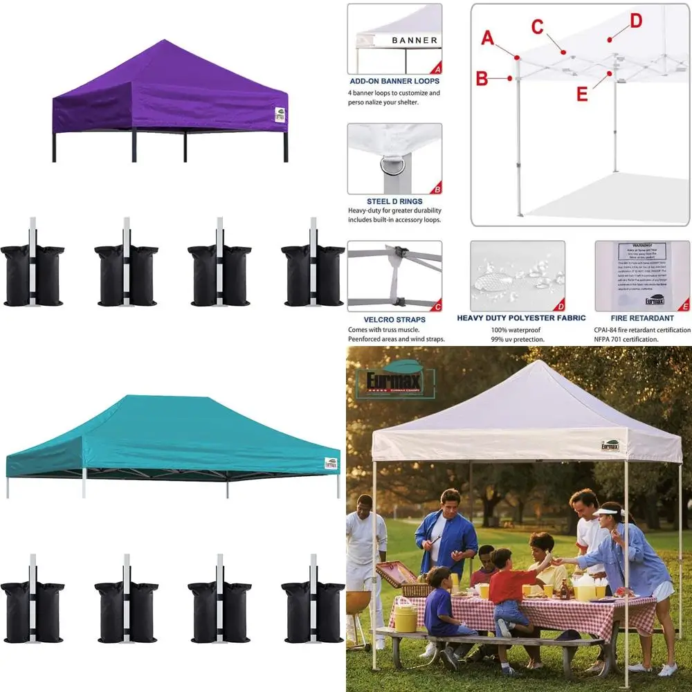 

Сменная верхняя крышка мгновенного навеса 5x5, фиолетовая, бонусные грузовые сумки из 4 предметов, только всплывающая крышка для палатки