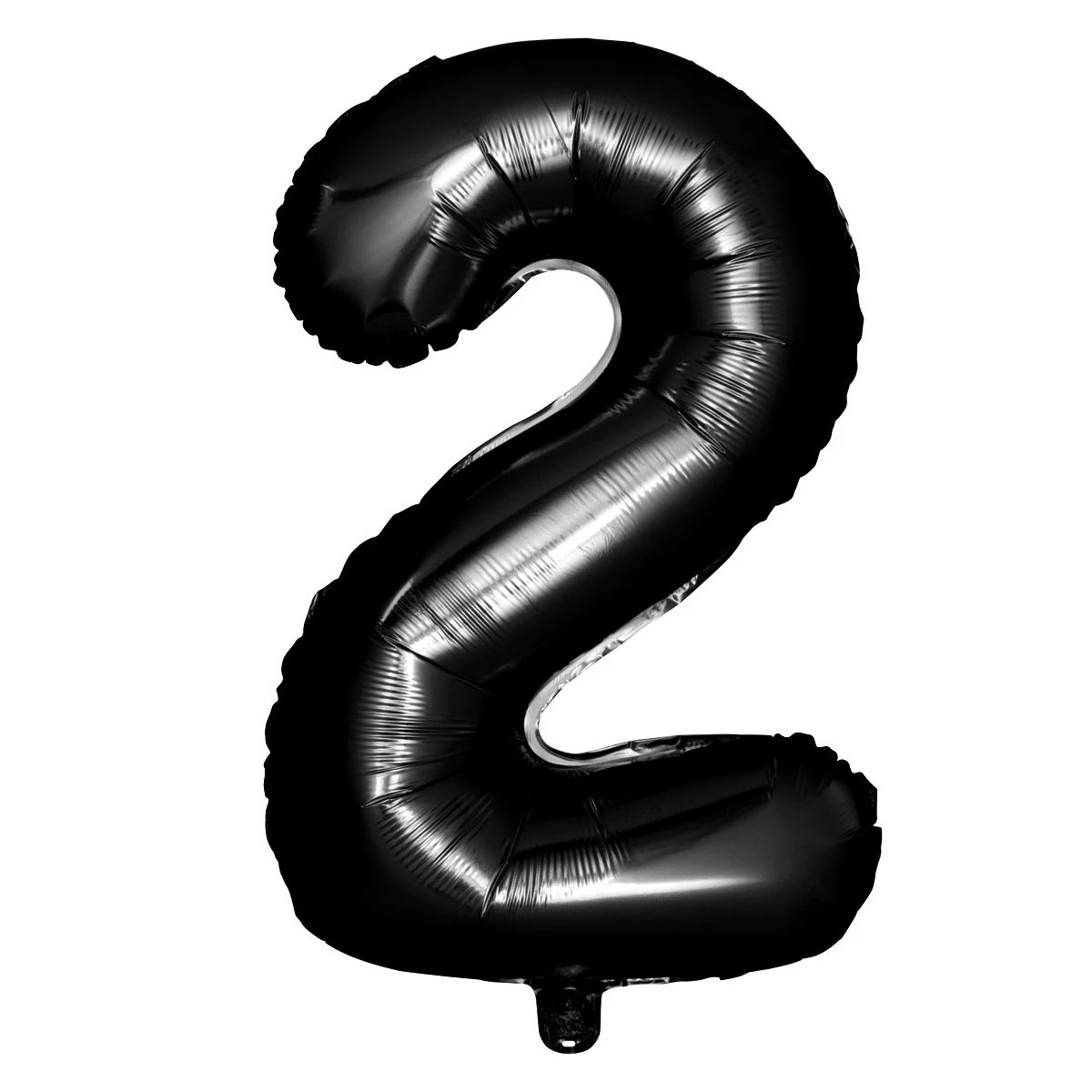

40 Inch Digital Aluminum Film Balloons Number Black Foil Reusable Self Sealing Valve Easy Inflation Deflation