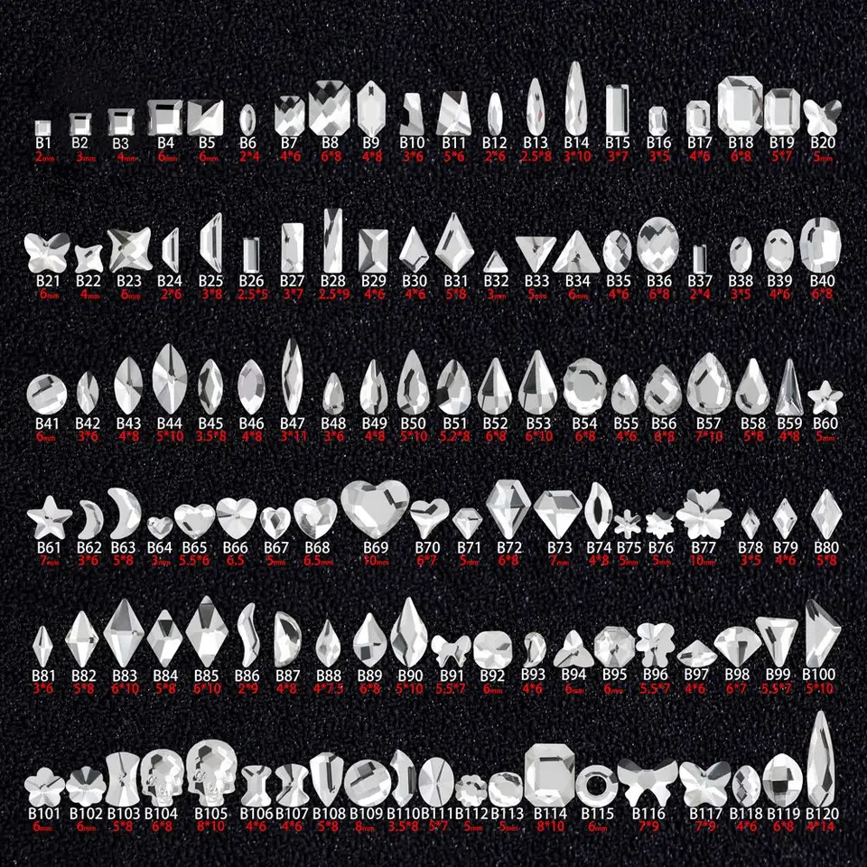 200 Piezas de Cristales Planos Blancos en Forma de Cuadrado, Decoraciones de Strass para Uñas, Joyería y Charms